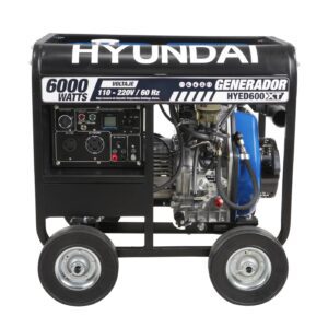 Generador Profesional Diésel Monofásico HYED600XT 6000w